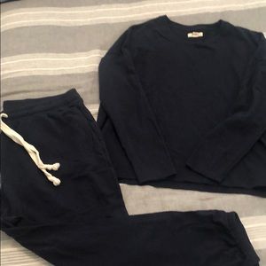 Madewell jogger sweat set